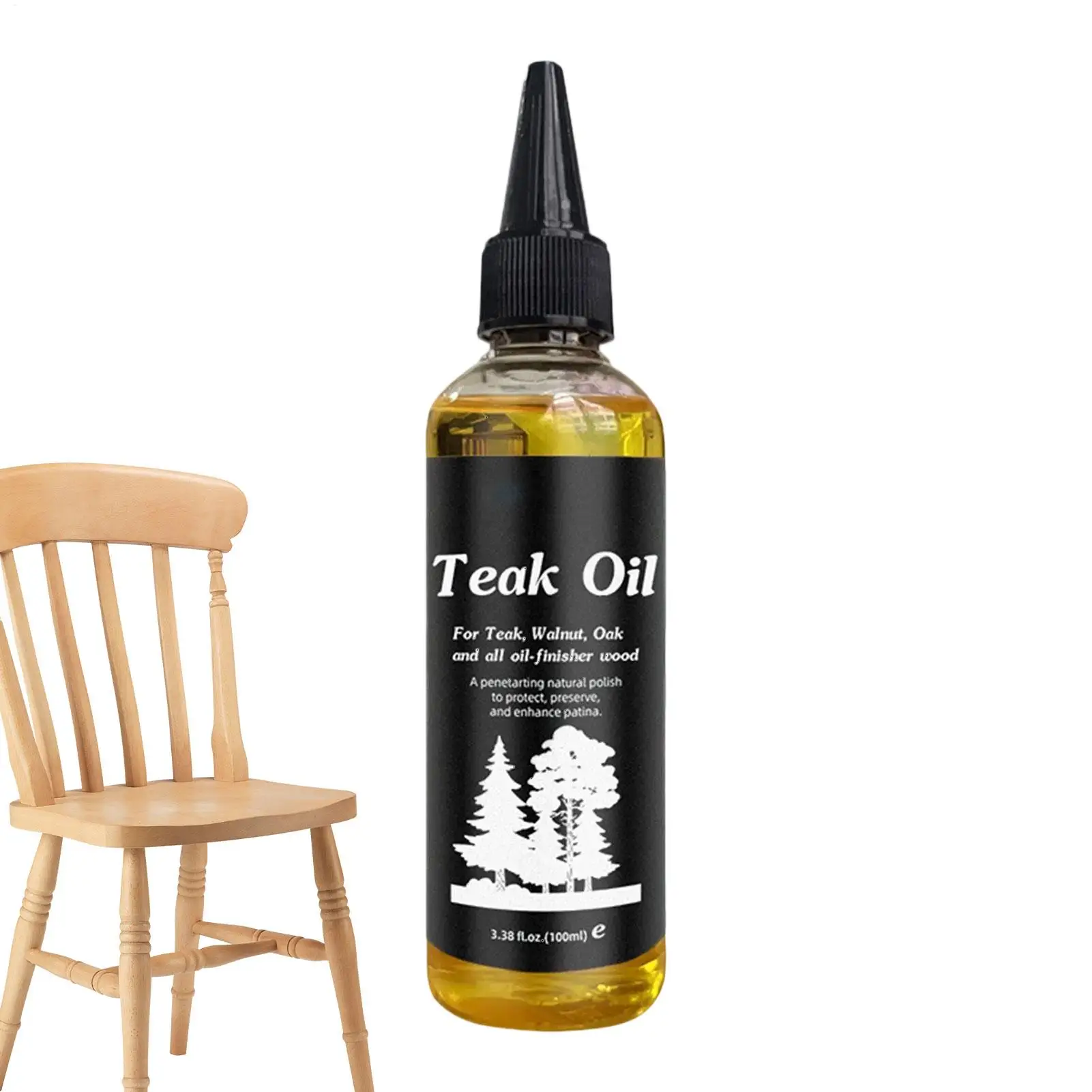100 ml Möbelöl, Holzpolitur, Poliermittel für Hartholzböden, Holzpolieröl für den Innen- und Außenbereich, Boote, Duschbänke