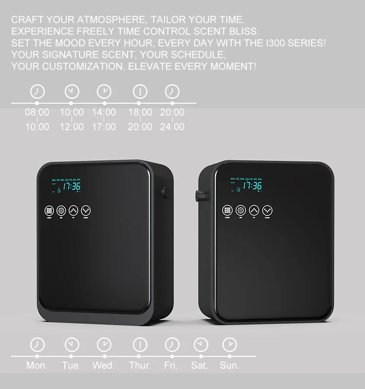 Diffusore di aromi intelligente Controllo Bluetooth Diffusore di oli essenziali Hotel Casa Profumo Fragranza Macchina Odore Deodorante per ambienti 250ml