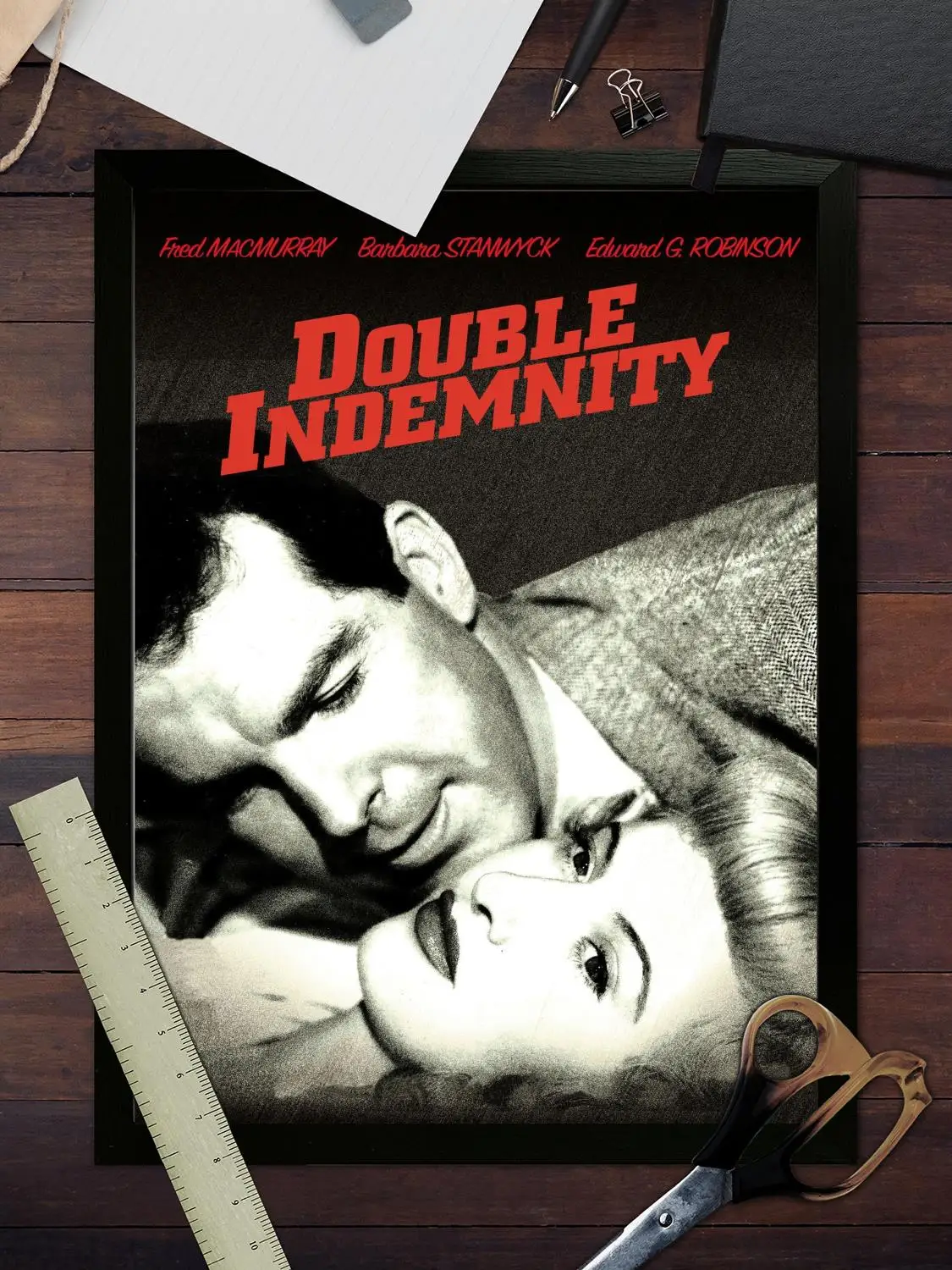 ملصق فني من القماش لفيلم Indemnity المزدوج وفن جداري، طباعة صور، عائلة حديثة، ديكور غرفة النوم، ملصقات، لوحة زخرفية