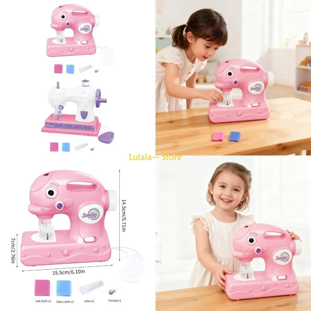 y4qa-realistic-electric-sewing-machine-kids-pretendplay-fine-motor-skill-training-toy