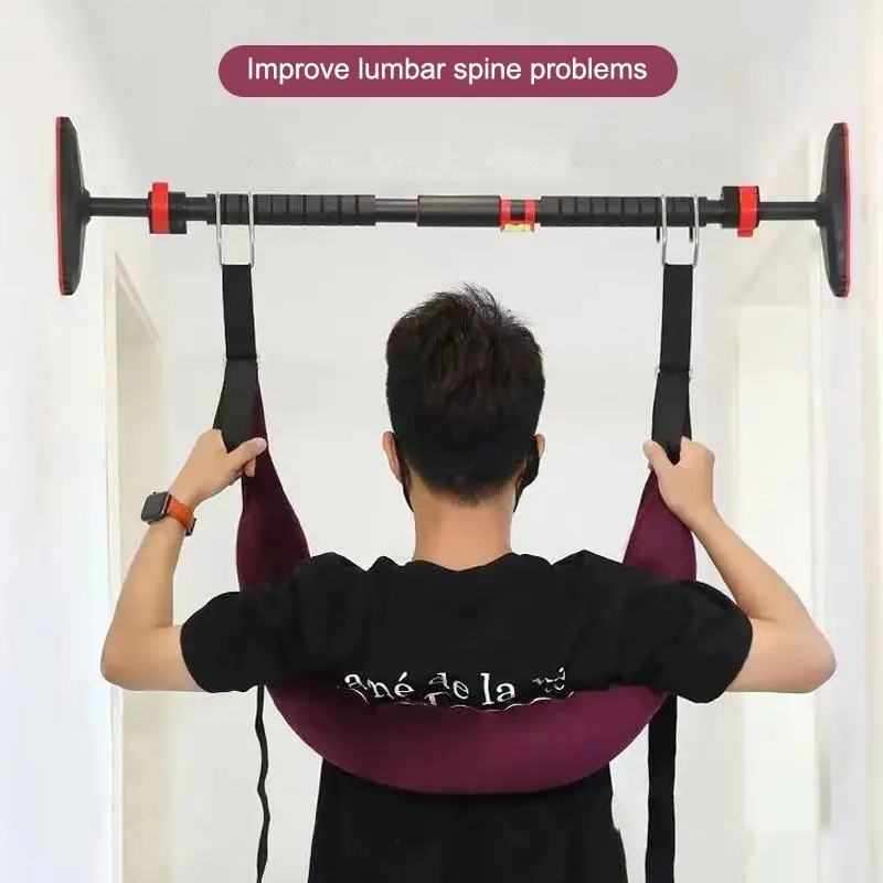 Adjustable Lumbar Traction Belt for Home Horizontal Bar Stretch Suspension Device for Sciatica and Waist Correction
