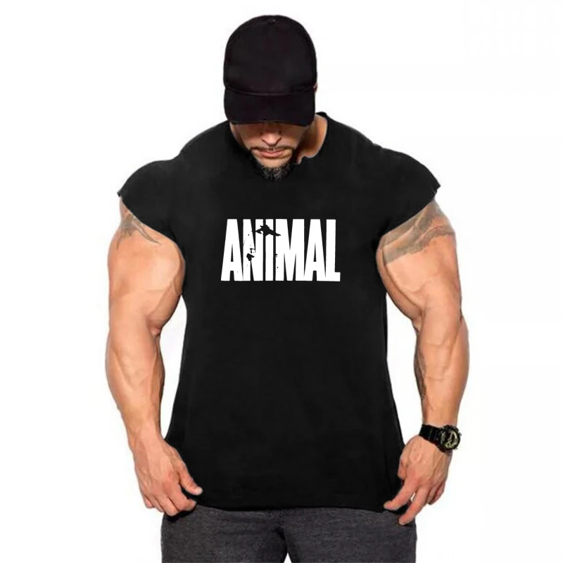 

Men's Summer T-shirt Printed Sleeveless Breathable Clothing Fashion Casual Style Fitness Sports O-neck Quick-dry Vest