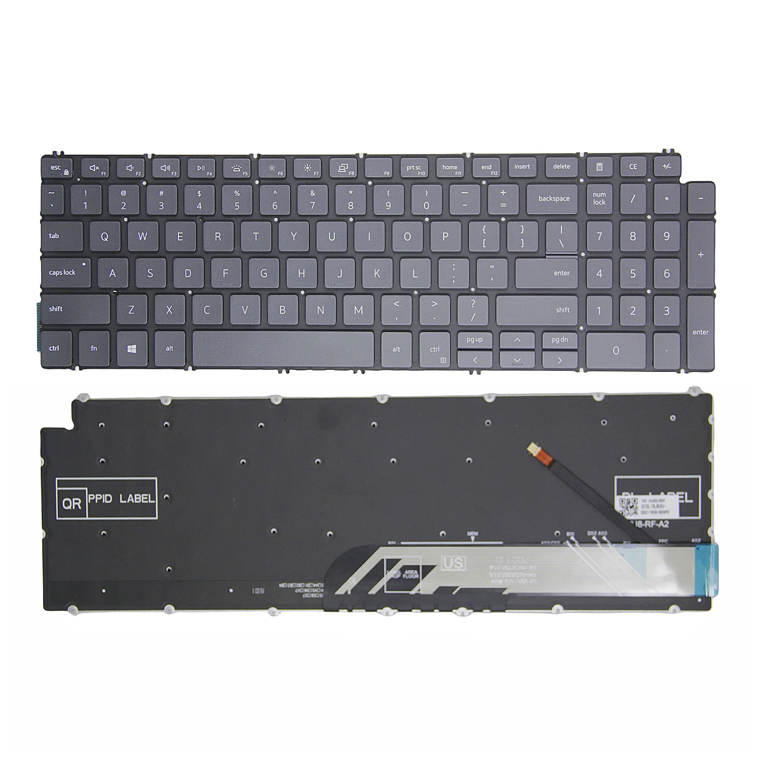 US Keyboard For Dell G15 5510 5520 5525 5511 5505 5515 15Pro-5518 Inspiron 7500 7501 Vostro 3500 3501 5501 5502 Latitude 3510