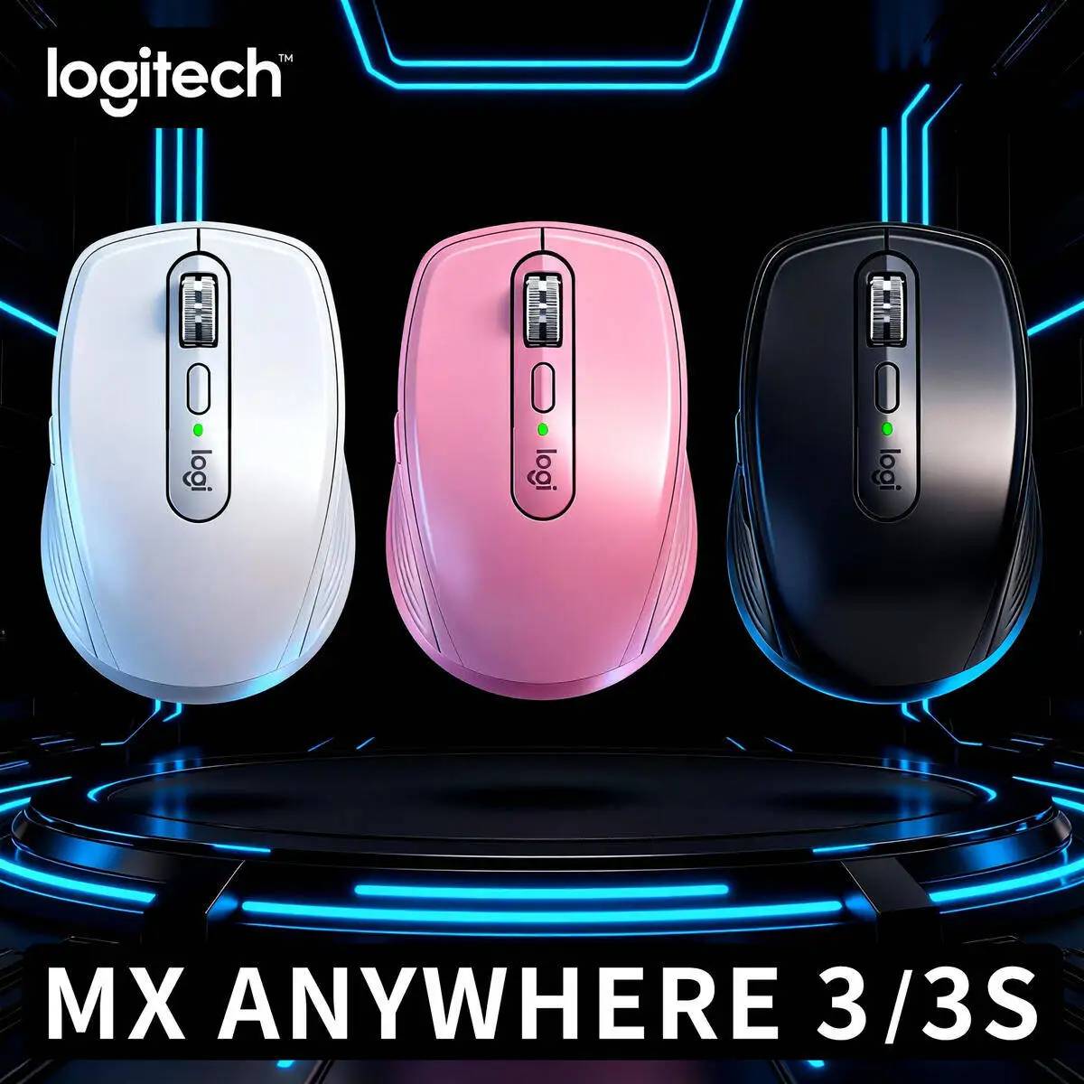 

Logitech Master Series MX Anywhere 3S Bluetooth Беспроводная бесшумная мышь Мягкий звук Офисный женский планшет