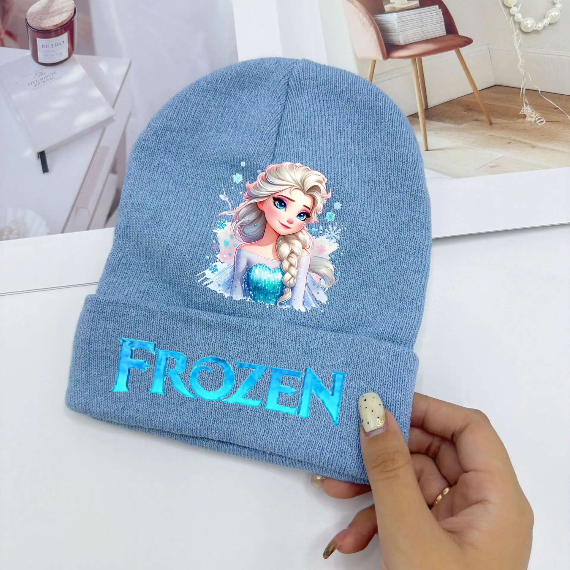 

Elsa Winter Hats for Women Men Beanies Knitted Solid Hat Girls Female Beanie Caps Warmer Bonnet Ladies Casual Cap Christmas Gift