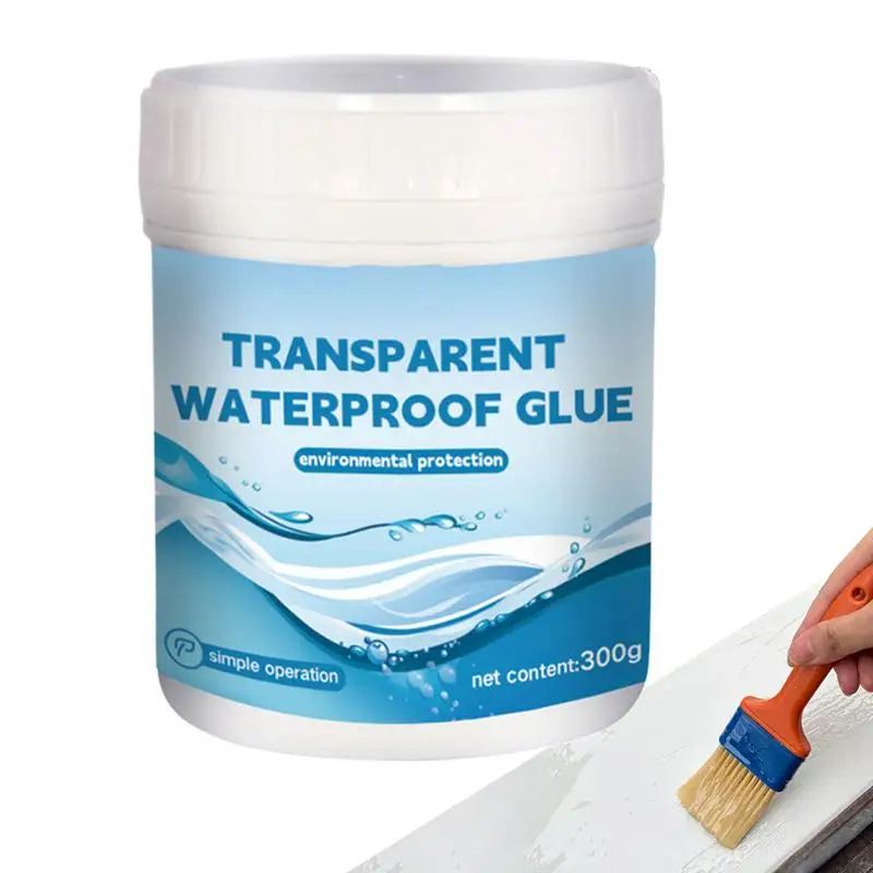 

Waterproof Sealant 300g Transparent Anti-Leakage Agent Water-Based Clear Sealant Super Strong Anti-Leakage Repairing Kit With