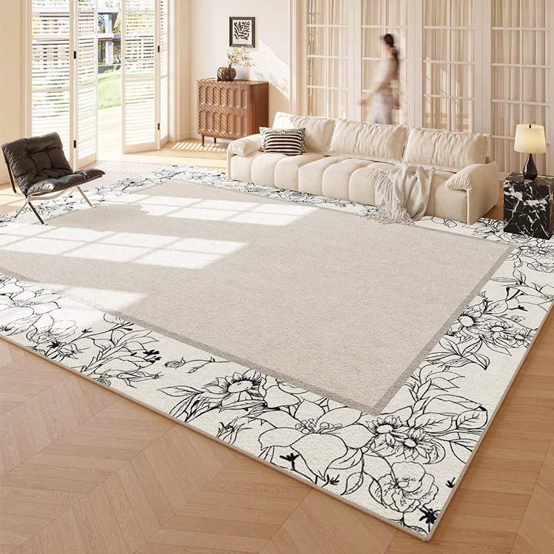 Tapis Français Artistique Confortable, Facile à Entretien, Luxueux, Énorme, Personnalisé, Brodé, Salon, Créatif