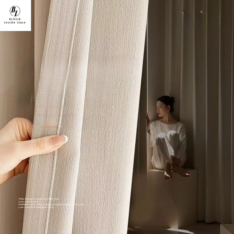 

Custom Size！！European Double-sided Same-color Thickened Chenille Blackout Curtains for Living Dining Room Bedroom Decor Window