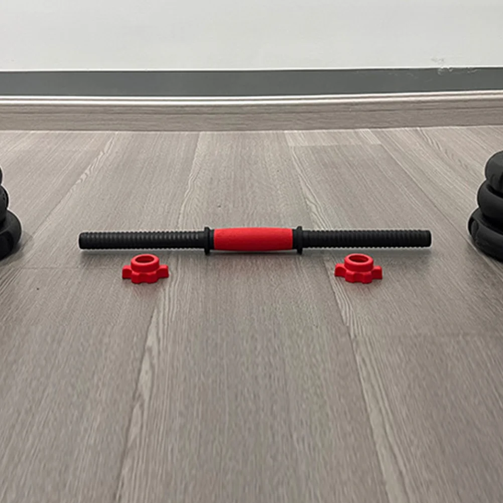 Durable Dumbbell Bar Set Connect Rod Dumbbell Connector with Nuts for Barbell Exercise Professional and Personal Use