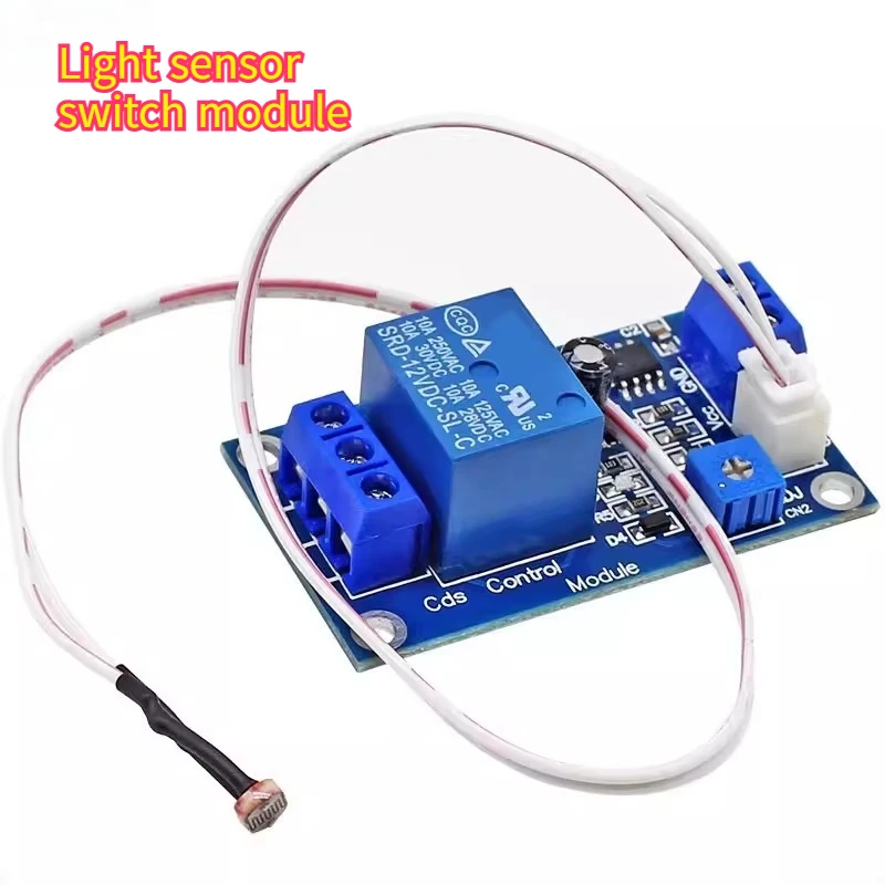 5V 12V 24V Light Sensor Switch Module Photosensitive Relay Light Control Brightness Detection