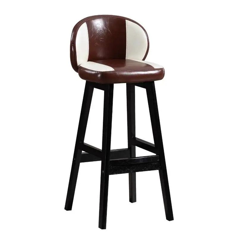 Moderne minimalistische barstoel Decoratieve brede pad Nordic Ergonomische barstoel Restaurant gestoffeerd Tabouret De Club-meubilair