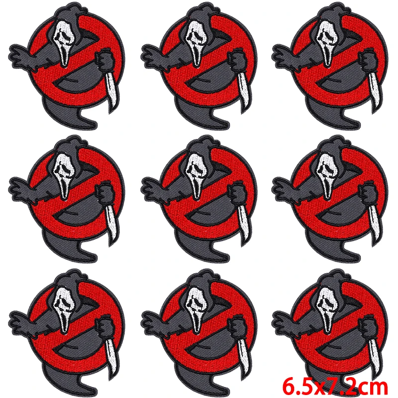 10Pcs/Lot Hip Hop Patches For Clothing Punk Embroidery Patch Iron On Patches On Clothes Hippie Stripes Badges Sewing On Backpack