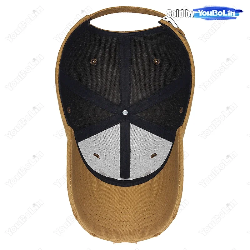 قبعة بيسبول عصرية بفتحة حافة للرجال والنساء مع حروف مطرزة ثلاثية الأبعاد بالقرب من قبعة رياضية خارجية للحماية من الشمس