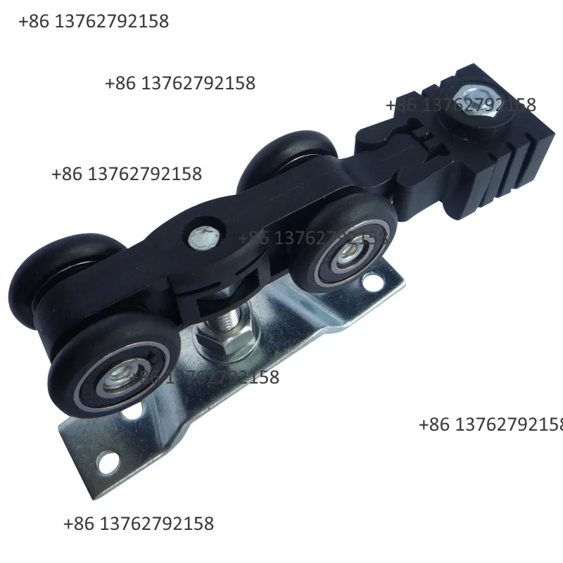 4-Wheel Buffer Sliding Door Roller Pulley Track Hardware For Solid Wood Wardrobe Cabinet Sliding Door Fittings