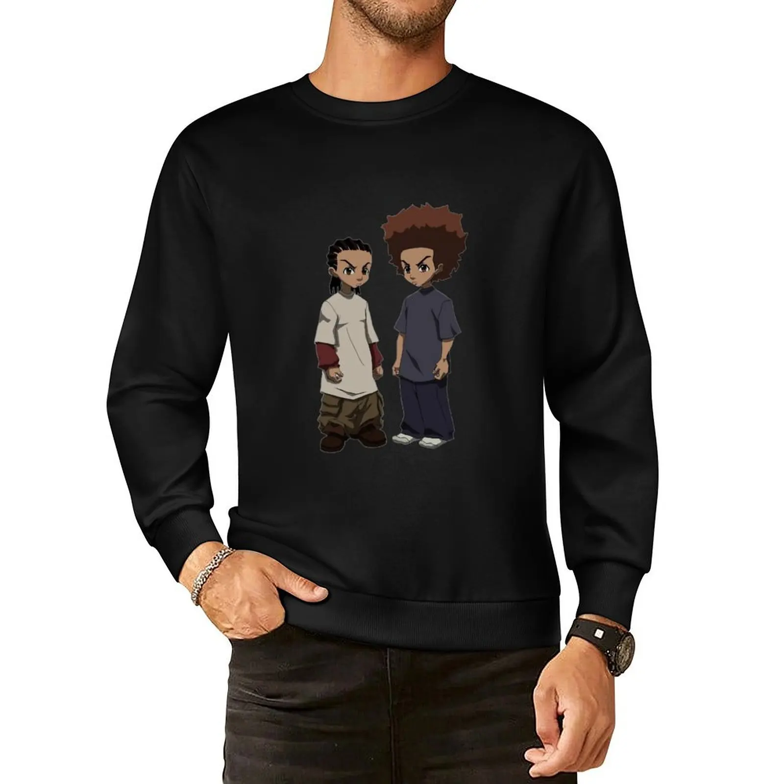 

Huey and Riley Freeman For Fans Pullover Hoodie clothes for men tracksuit men korean style clothes hooded sweatshirt for men