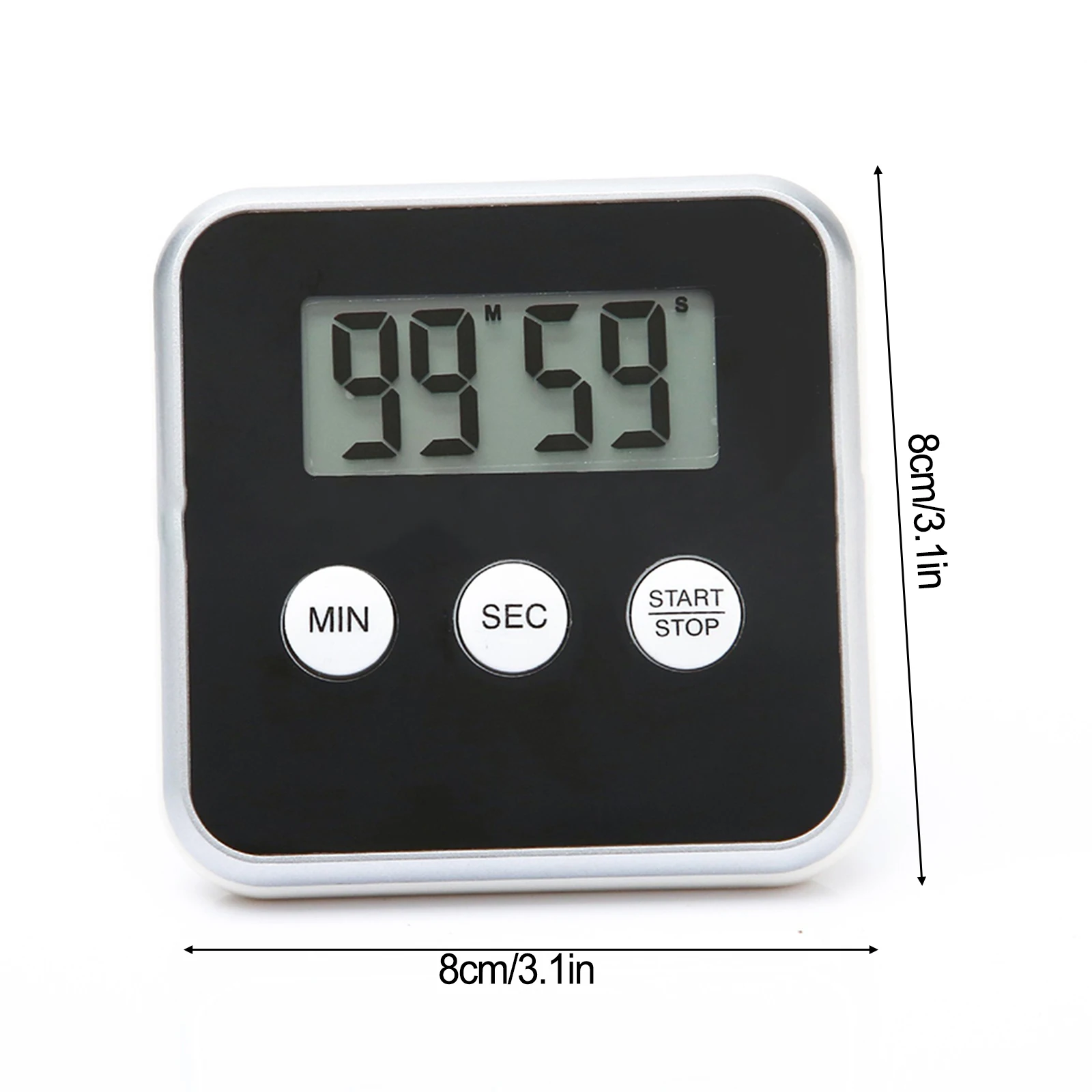 Electronic Kitchen Timer LCD Display Large Screen Electronic Timer Positive Negative Baking Timer Reminder Timing Big Loud Alarm