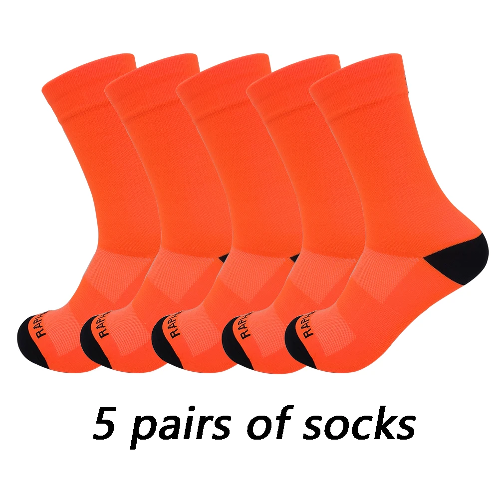 5 pairs of Cycling Socks Fast Dry Breathable Outdoor Sports Basketball Protect Feet Bike Running Football Sport Socks view 6