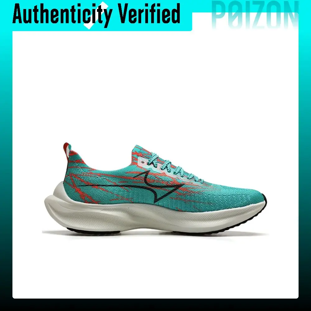 HEALTH Flying Man Racing Running Shoes Unisex Low-top Cyan/Orange 720-2