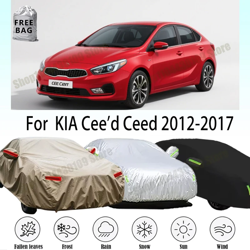 

Waterproof Car Cover Custom Duty SUN Waterproof All Weather Protection For KIA Cee'd Ceed 2012-2017 Car Exterior Accessories