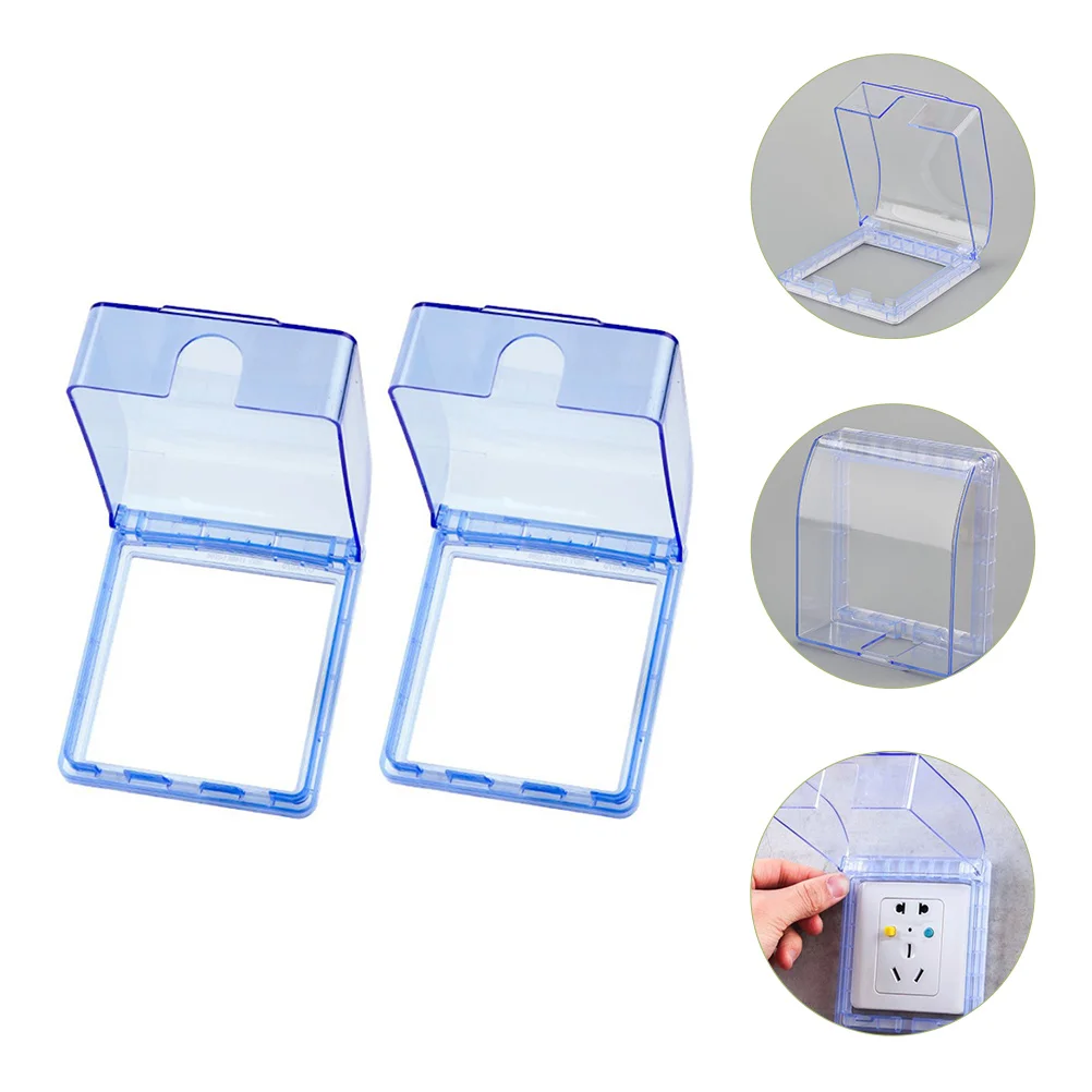 2 Pcs Weatherproof Outlet Cover Socket Receptacle Protector Waterproof Plug Covers Self-adhesive