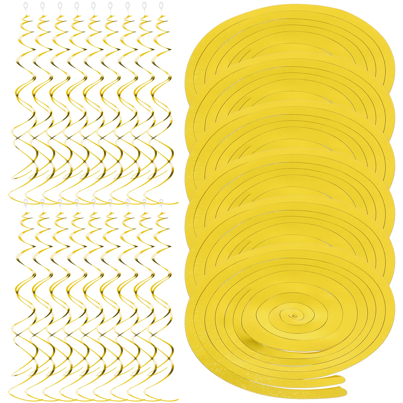 

30Pcs Swirl Decorations Spiral Hanging Party Ceiling Decor Bright Colorful PVC for Festive Event Decoration Swirl Decorations