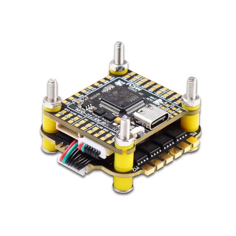 ABUM-F7 FC&ESC FPV Stack F722 Flight Controller 60A 4 In 1 ESC For FPV Freestyle Drone Model