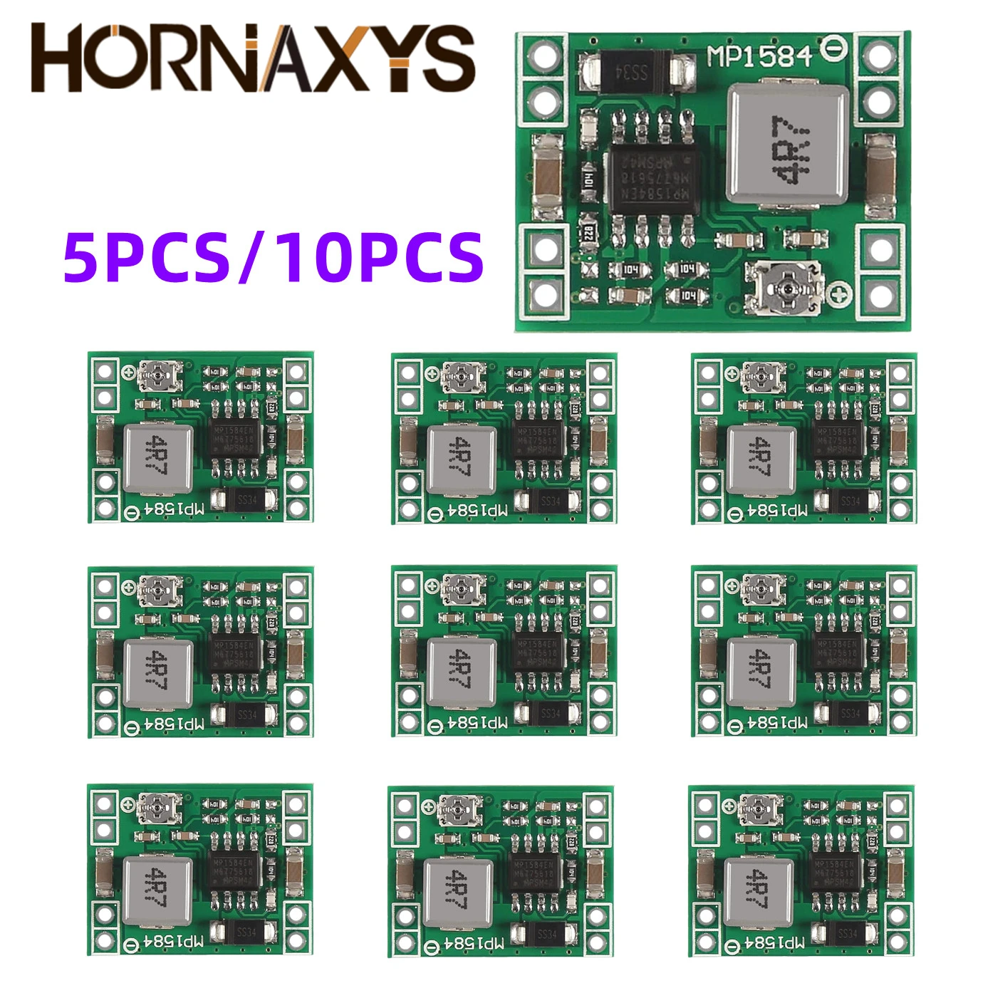 5/10szt Mini MP1584EN DC-DC Buck Converter 3A Regulowany moduł zasilania 24V do 12V 9V 5V 3V Moduł zasilania Step-Down