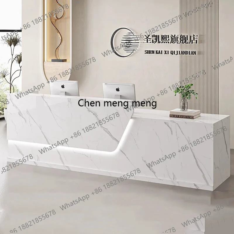 

Salon Modern Reception Desks Luxury Beauty Home Clinic Reception Desks Office Logo Bancone Bar Lusso Office Furniture