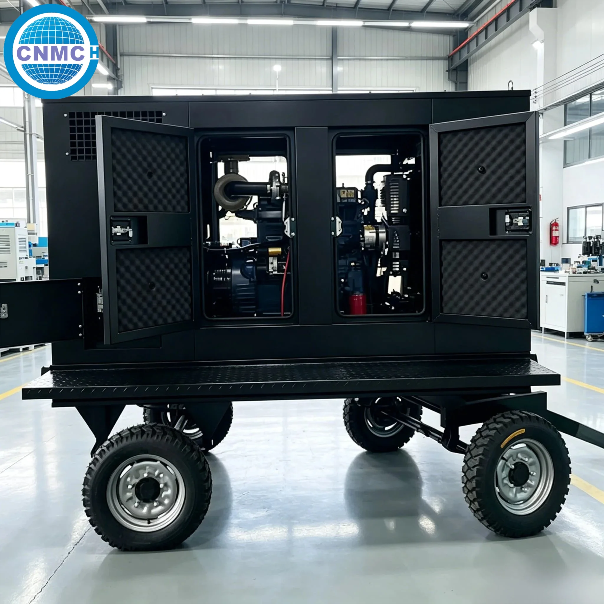 30kw 40kw 50kw 80kw Trailer Type Diesel Generator Noiseless Generator Industrial Commercial CE Certified Made In China