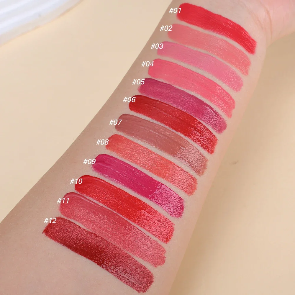 Moisturizing Mirror Glass Lip Glaze Sexy Lasting Non-stick Cup Nude Red Liquid Lipstick Waterproof Women Korean Makeup Cosmetics