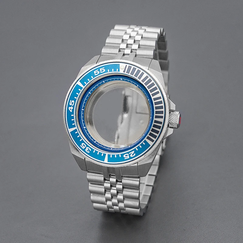 세이코 사무라이 킹 시리즈 시계, 다이빙 케이스, 스테인레스 스틸 베젤 인서트, NH35 NH36 7S26 무브먼트 시계 수리, 45mm 실버