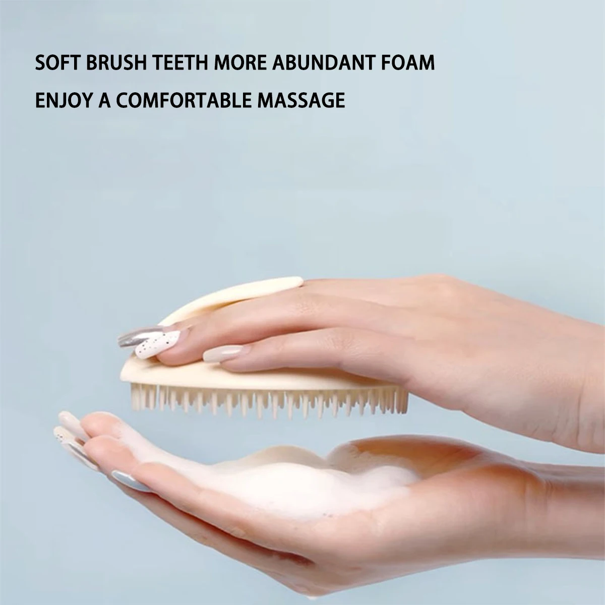 فرشاة تدليك فروة الرأس الناعمة إزالة القشرة الرطبة والجافة غسل الشعر مشط المحمولة للعناية بفروة الرأس فرشاة اغتسال Rolle ВВВКАВВВ0С ﻿