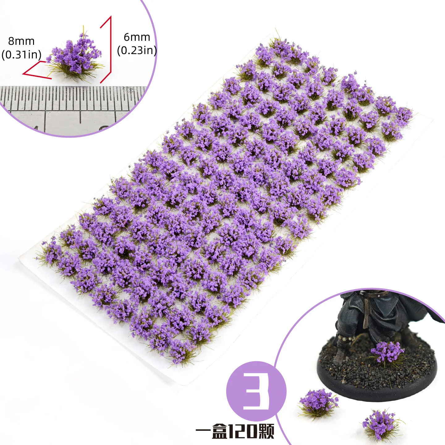 مصغرة زهرة العشب نموذج ABS المواد النباتية لتقوم بها بنفسك HO السكك الحديدية/البناء/حديقة طاولة الرمل المشهد ديوراما أطقم