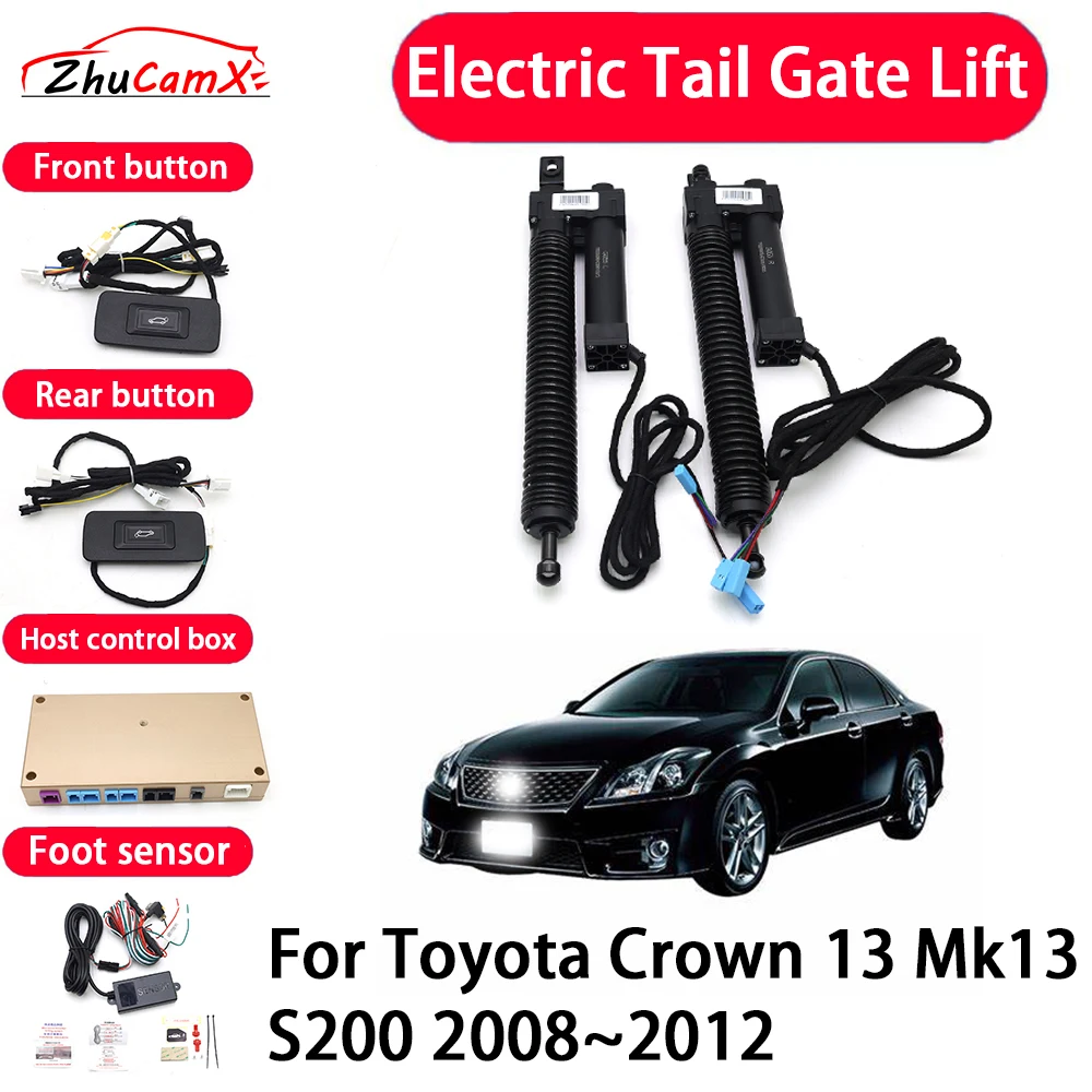 ZhuCamX Car Automatic Electric Tail Gate Lift Tailgate Assist System for Toyota Crown 13 Mk13 S200 2008–2012