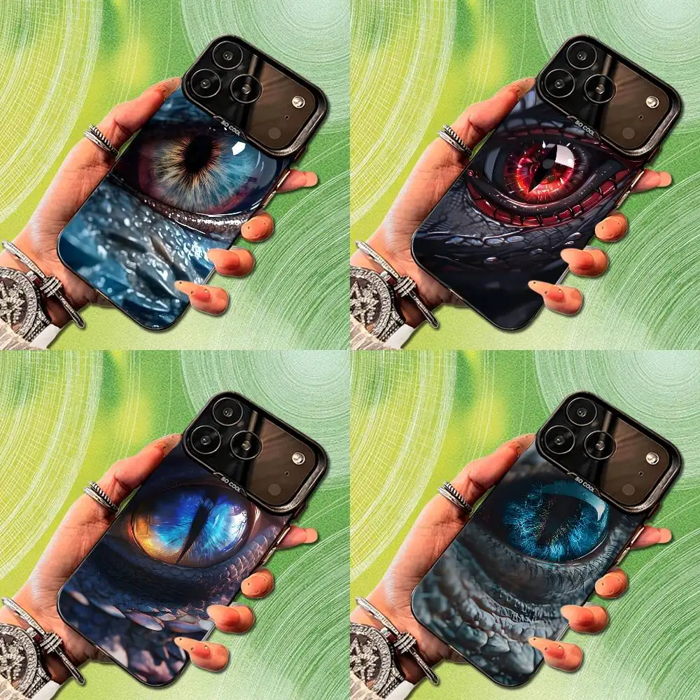 

Myth Art Dragons Eye Phone Case For iPhone 14,17,13,12,11,16,15,Mini,Pro,SE,XS,MAX,Black Matte Silicone Cover
