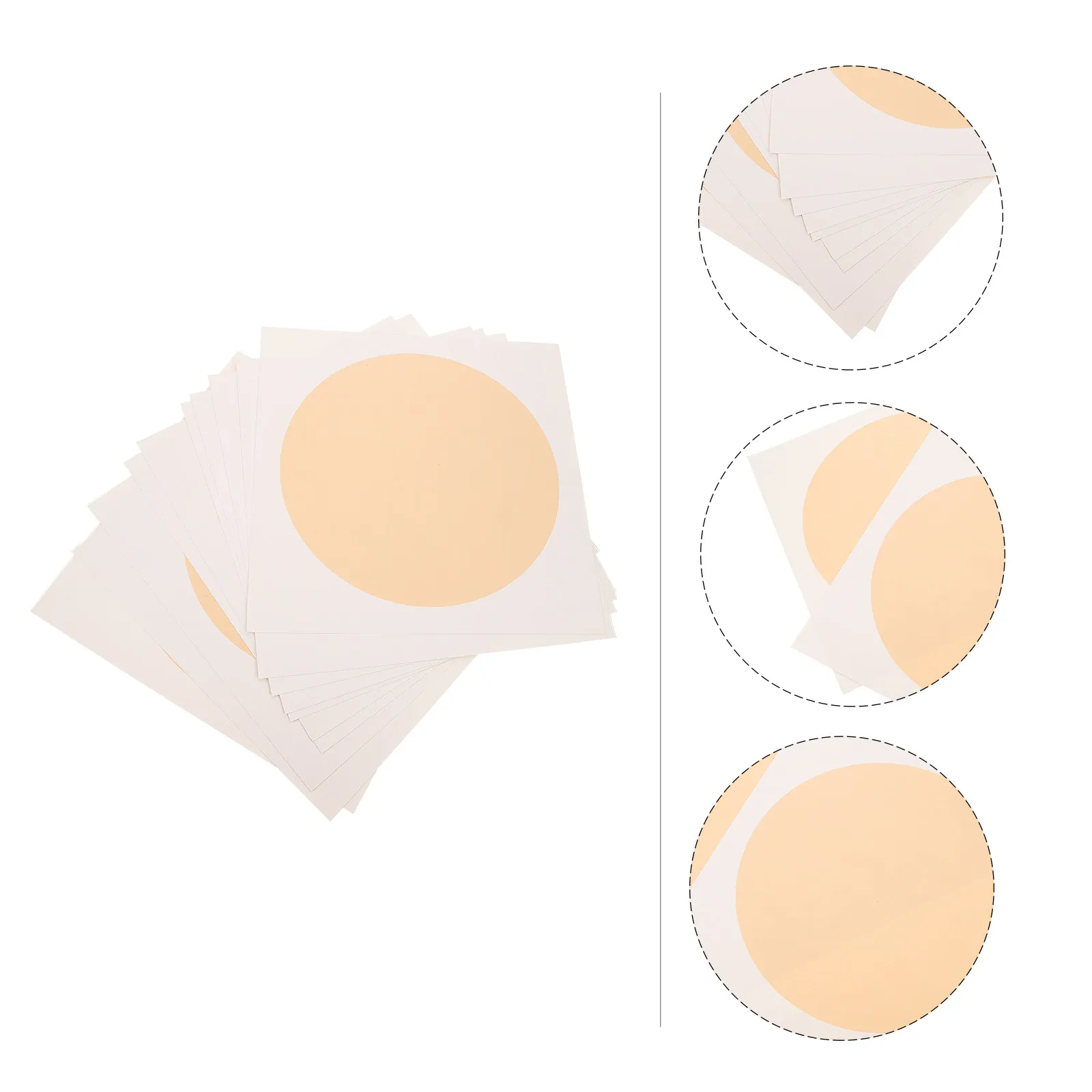 10Sheets Handmade Xuan Paper Fan Surface Thickened Rice Paper for Chinese Art Painting Calligraphy Practice Ink Retention Water