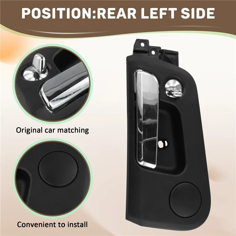 

QB-Car Interior Door Handle Side Knob Hand Handle For Ssangyong Kyron Actyon/Sports 2005-2007 Roewe W5 2011-2014