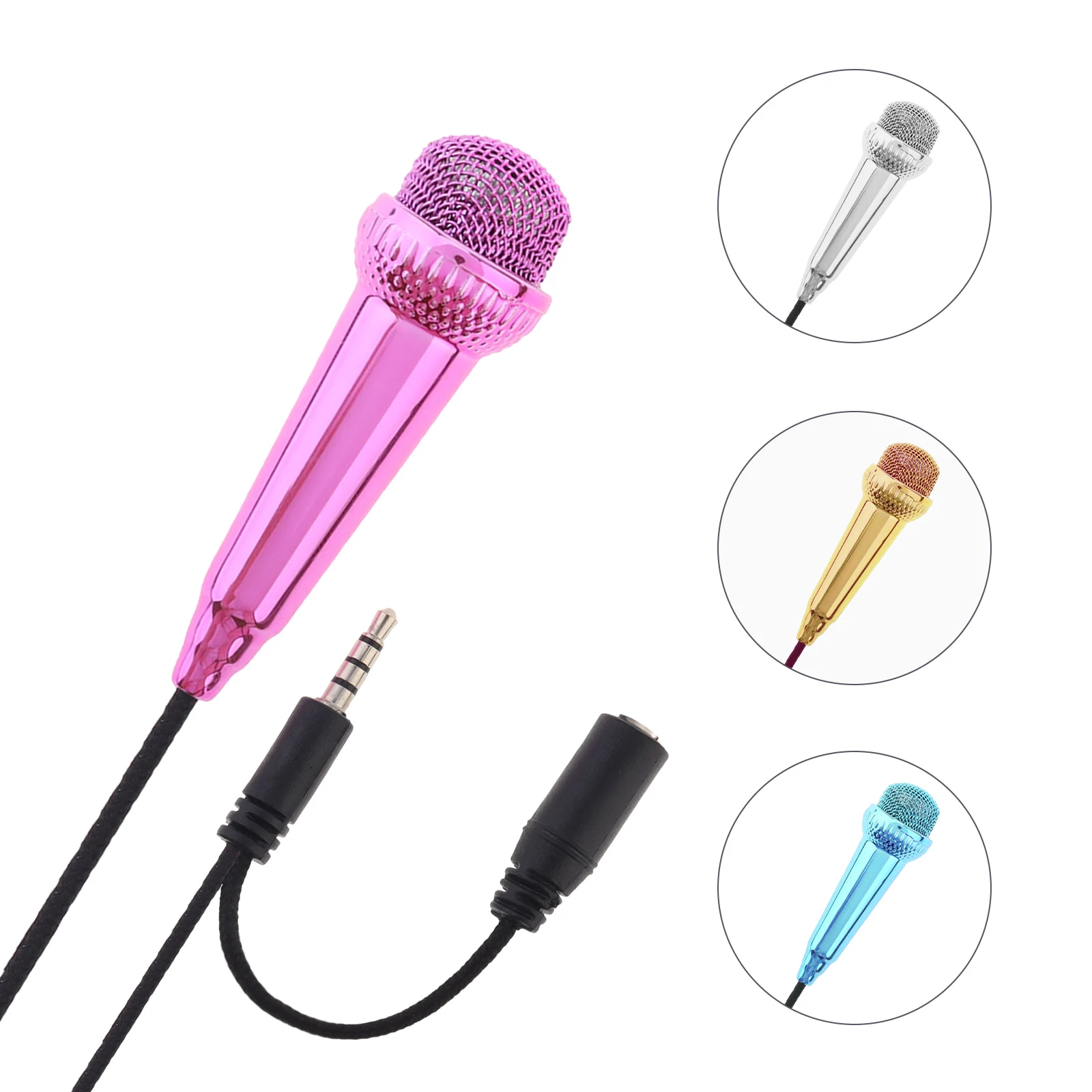 3.5 mm Portable Mini Microphone for Android Phone Computers / Notebook, Lovely Mini Portable Vocal Microphone