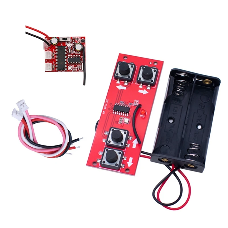 JAJA 4-Channel 2.4G Wireless Remote Control Receiver Set Toy Model DIY Remote Control Accessorieszk-TR100