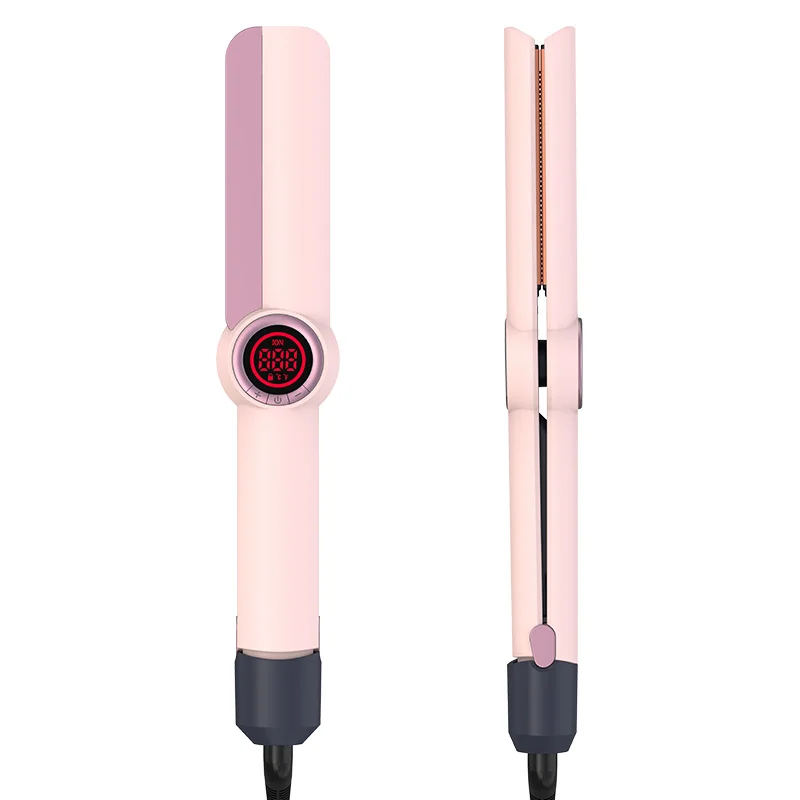 

Профессиональный MCH керамический ЖК-дисплей утюг для салона отеля с индивидуальным логотипом, золотой титановый выпрямитель для волос, электрический частный бытовой