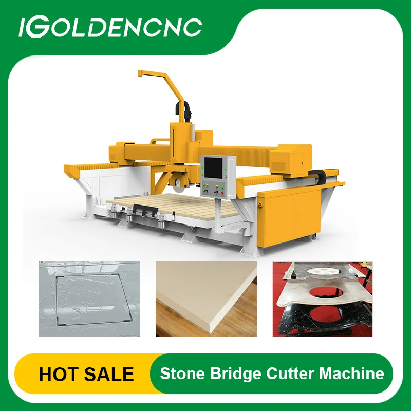 Italian System Sawjet 5 CNC Granite Marble Bridge Saw Hinery 3 Axis Water Jet Stone Cutting Hine