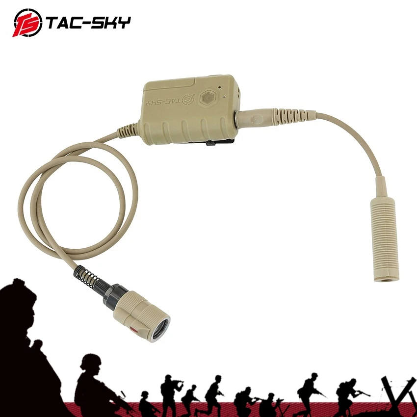 

TS TAC-SKY Tactical 6pin Bluetooth Adapter for PRC148/152/163 Radios with 7.00mm Plug for COMTAC/MSA/TCI Shooting Headset