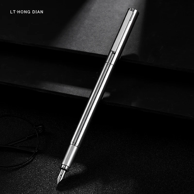 

LT Hongdian 516 Pen Full stainless steel brushed business student use