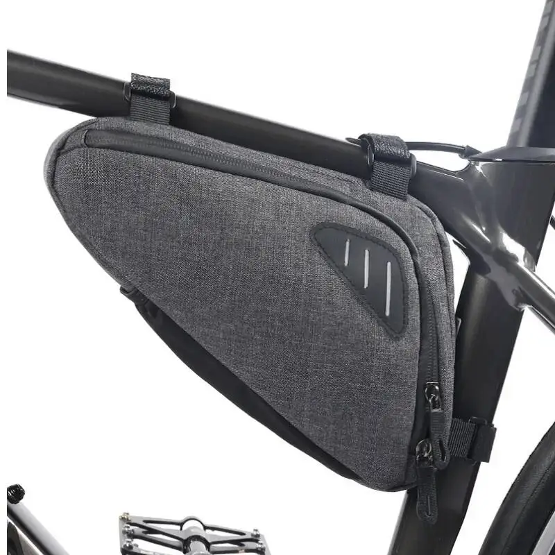 

ESLNF Bicycle Triangle MTB Mountain Road Bike Storage Bag Rainproof Front Tube Frame Pouch Reflection Cycling Tools Bags
