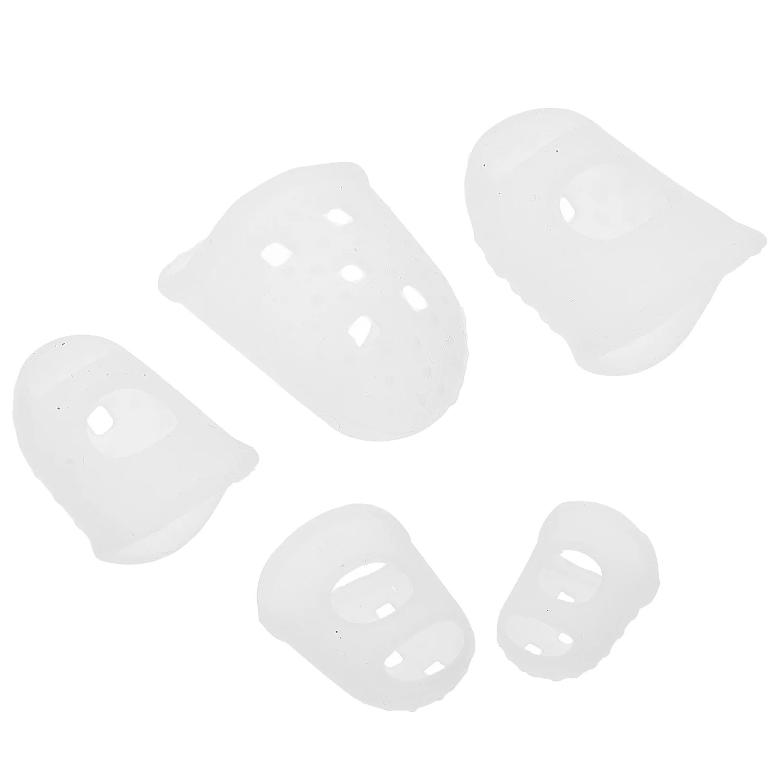 10 Pcs Thumb Piano Cover Silicone Sleeves Kalimba Practice Supplies Protectors for Silica Gel Finger Fingertip Covers