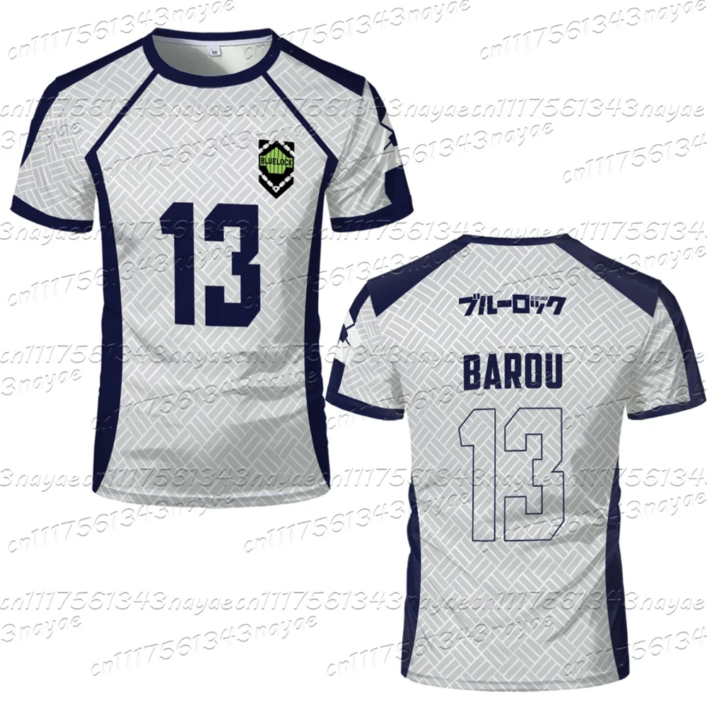 2026 Neues Herren Blue Lock Anime Fußballtrikot T-Shirt Damen Rundhals Sportoberteil Kinder Lässiges Kurzarm-T-Shirt – Detail 10