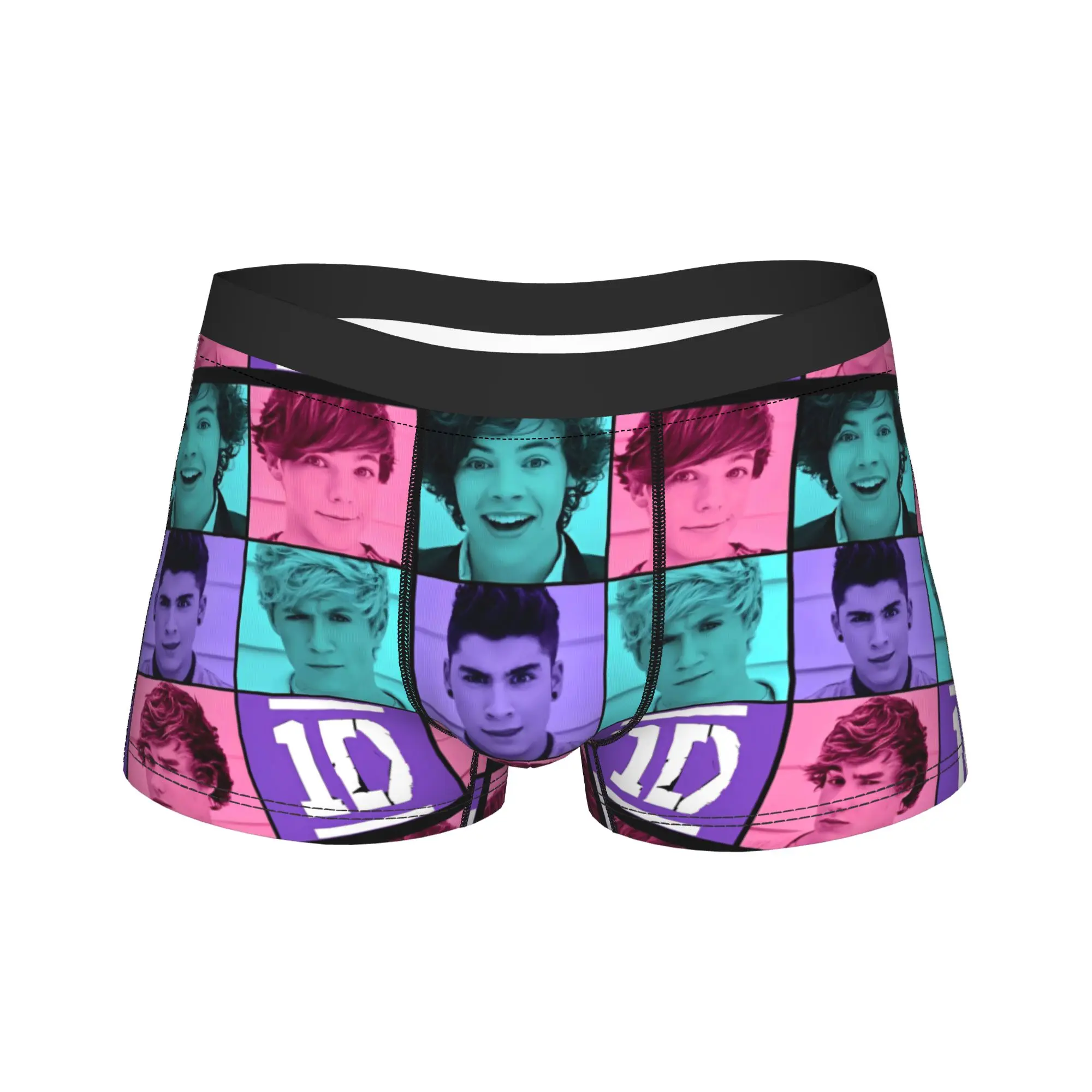 

Ones Music and Directions Shorts Briefs Underwear Trenky Man Funny Boxer Shorts Customs Plus Size Panties