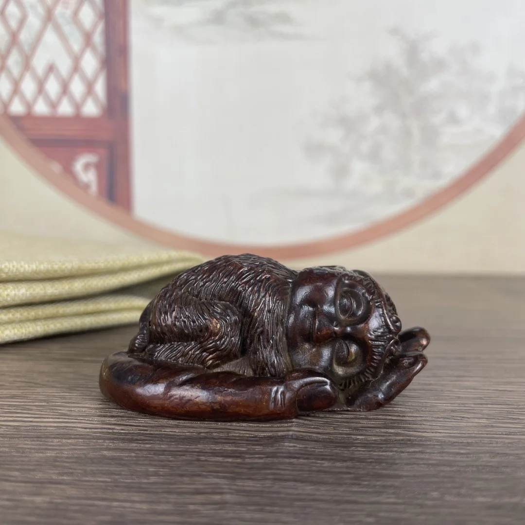 

Sculpture makes old copper bergamot monkey home furnishings, retro new Chinese home furnishings