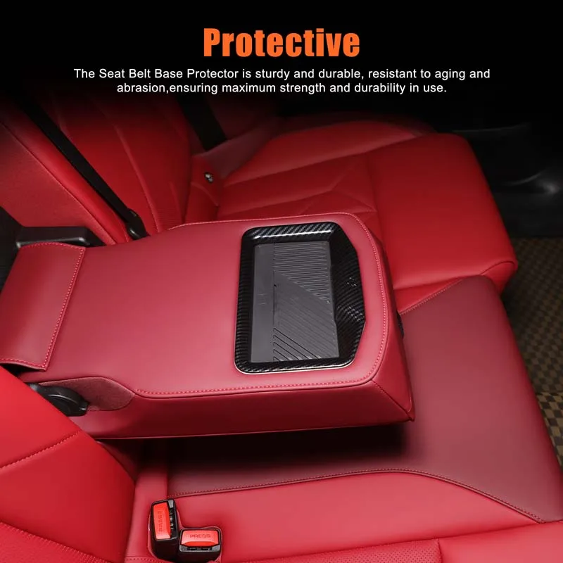 ABS ألياف الكربون لسيارات BMW X3 G45 2025 + سيارة الدرابزين الخلفي فتحة التخزين الإطار ملصق مزخرفة ملحقات الحماية الداخلية #5