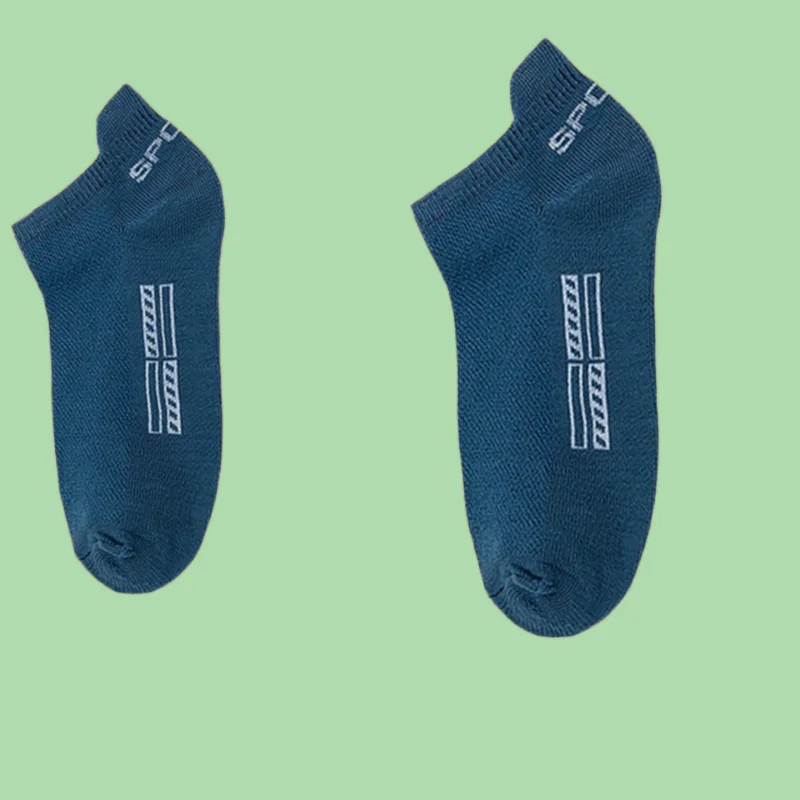 Calcetines tobilleros de algodón puro para hombre, medias deportivas de compresión de alta calidad, corte bajo, 5/10 pares